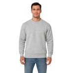ModaSize(15309) Erkek Üç Iplik Düz Bisiklet Yaka Sweatshirt - Gri-M-