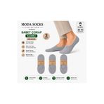 modasocks Bambu Babet Erkek Çorabı 3 Çift Gri