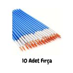MODAT 10 Adet Fırça, Sulu Boya, Akrilik Boya, Guaj Boya, Yağlı Boya, Resim Boyama, Workshop Etkinlik