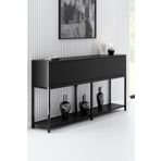 Modatte LORA SİYAH METAL AYAKLI SİYAH DRESUAR