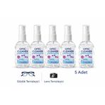 ModaTüm Gözlük Camı Temizleme Spreyi 5 Adet 50ml, Tv-Tablet Ekran, Çok Amaçlı Temizleme Spreyi
