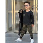 Modavals Rüzgarlıklı Kamuflaj Kumaş Kız Çocuk & Erkek Çocuk Alt Üst Takım - Renkli - 4 - 5 Yaş