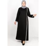 Modaviki Payet Şeritli Elbise Siyah FHM808 - 46