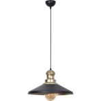 Modavize Afra Modern Tasarım Salon Mutfak Yatak Odası Cafe Mutfak Renk Tekli Avize ( Çap 36 cm ) - Siyah - Gold - 1