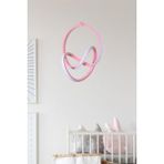 Modavize Anka Modern Tasarım Çocuk Bebek Odası - Salon - Mutfak Pembe Renk Beyaz Ledli Tekli LED Avize