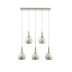 Modavize BELLA MODERN Salon - Mutfak - Cafe METAL SIVAMA SARKIT AVİZE BEYAZ 30 x 98