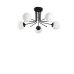 Modavize DAİSY 5 Lİ MODERN TASARIM-RUSTİK-SALON-MUTFAK-YATAK ODASI - GLOP CAMLI SİYAH AVİZE siyah 55 x 40