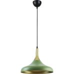 Modavize Hayat Modern Tasarım Salon Mutfak Yatak Odası Cafe Renkli Metal Tekli Avize ( Çap 35 cm ) - Yeşil - Gold - 1