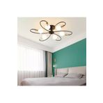 Modavize Mars 6 lı spor modern gold detaylı Salon,mutfak-yatak odası-siyah tavan plofonyer avize(AMPULSÜZ) siyah 70 x 70
