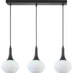 Modavize Nero Modern Tasarım Cafe Mutfak Salon Beyaz Camlı Sıralı 3 Lü Avize