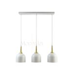 Modavize REINA MODERN Salon - Mutfak - Cafe TASARIM METAL BAŞLIK TEKLİ İKİLİ ÜÇLÜ SIRALI AVİZE GÜMÜŞ 30 x 90
