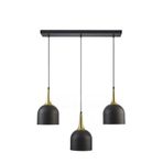 Modavize REINA MODERN Salon - Mutfak - Cafe TASARIM METAL BAŞLIK TEKLİ İKİLİ ÜÇLÜ SIRALI AVİZE KLASİ 30 x 90