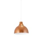 Modavize RİMA MODERN Salon - Mutfak - Cafe METAL SIVAMA RENKLİ TEKLİ SARKIT AVİZE (ÇAP 20CM) BAKIR 100 x 18