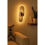Modavize Royal Modern Tasarım Siyah Renk Gün Işığı Ledli Banyo - Mutfak - Salon Ledli Duvar Aplik