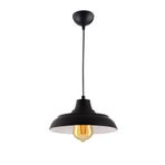 Modavize SİNYOR MODERN METAL Salon - Mutfak - Cafe SIVAMA TEKLİ SARKIT AVİZE SİYAHBEYAZ 25 x 90