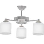 Modavize Topaç Gri Modern Tasarım 104 Camlı 3 Lü Avize