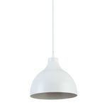 Modavize Vega Modern Tasarım Cafe Mutfak Salon Beyaz Renk Tekli Avize (20cm Çap) Beyaz 100 x 18