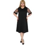 Modayız 9C-0515 Siyah Kol İncili Elbise