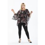 modayız Büyük Beden Şifon Bluz 3F-2439