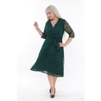 modayız Kruvaze Yaka Büyük Beden Abiye Elbise 9a-2206