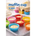 Mode Cool 6’lı Minik Silikon Kek & Tatlı Kalıbı – Çok Amaçlı Mini Cup Seti