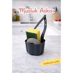 Mode Cool Musluk Askısı – Süngerlik ve Tel Tutucu, Lavabo Üstü Düzenleyici, Pratik Kullanım