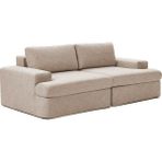 Mode Siesta Pro Kuş Tüyü Kanepe 2 Modül Kahverengi Keten Kumaş Işbir Sünger (Dairenize Teslim)