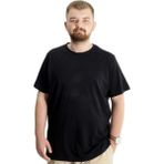 Mode XL 20031 Siyah Bisiklet Yaka Basic Erkek T-Shirt