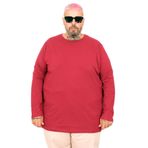 Mode XL 20102 Bordo Likralı Bisiklet Yaka Erkek T-Shirt