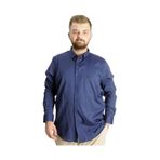 Mode XL 20366 Lacivert Uzun Kol Cepli Oxford Erkek Gömlek