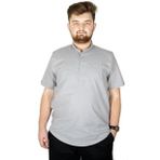 Mode XL 20387 Gri Hakim Yaka Erkek T-Shirt