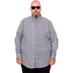 Mode XL 20399 Antrasit Saten Çizgili Erkek Gömlek