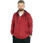 Mode XL 20543 Bordo Kapüşonlu Erkek Sweatshirt