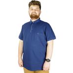 Mode XL 20552 İndigo Cepli Klasik Pike Polo Yaka Erkek T-Shirt