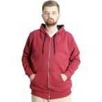 Mode XL 21600 Steel Interlock Bordo Erkek Hırka