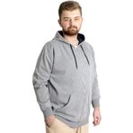 Mode XL 21600 Steel Interlock Gri Erkek Hırka