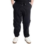 Mode XL 21911 Valencia Siyah Keten Kargo Erkek Jogger Pantolon