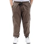 Mode XL 21911 Valencia Toprak Keten Kargo Erkek Jogger Pantolon