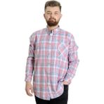 Mode XL 23300 Koyu Pembe Ekose Erkek Gömlek