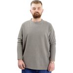 Mode XL 23460 Waffle Haki Erkek Sweatshirt