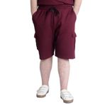 Mode XL 23500 Waffle Bordo Kargo Cep Erkek Şort