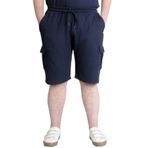 Mode XL 23500 Waffle Lacivert Kargo Cep Erkek Şort