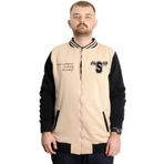 Mode XL 23631 Bej Kolej Baskılı Erkek Ceket