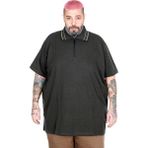 Mode XL 25320 Haki Fermuarlı Polo Yaka Erkek T-shirt