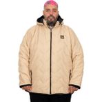 Mode XL 25708 Kapüşonlu Kapitone Vizon Erkek Mont
