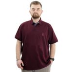 Mode XL Battal Beden Erkek Polo Yaka T-Shirt - Nakışlı Klasik Tasarım, Rahat ve Şık Plus Size Giyim,Geniş Beden Aralığı 20553 MURDUM 8XL