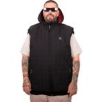Mode Xl Büyük Beden Kapitone Yelek U25719 Kömür Siyah - 5XL