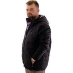 Mode Xl Erkek Büyük Beden Kalın Kapitone Mont Çıkarılabilir Kapüşonlu U24602 Siyah - 4XL