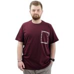 Mode XL U24051 Number Mürdüm Erkek T-shirt