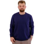 Mode XL U24174 İndigo Bisiklet Yaka Erkek Sweatshirt